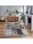Dijital Baskılı Kaymaz Taban Yıkanabilir Patchwork Yolluk Salon Halısı, V-Patchwork-01-Gri, 1