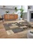 Dijital Baskılı Kaymaz Taban Yıkanabilir Patchwork Yolluk Salon Halısı, V-Patchwork-16-Vizon, 2