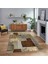 Dijital Baskılı Kaymaz Taban Yıkanabilir Patchwork Yolluk Salon Halısı, V-Patchwork-15-Kahve, 1