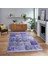 Dijital Baskılı Kaymaz Taban Yıkanabilir Patchwork Yolluk Salon Halısı, V-Patchwork-17-Mavi, 1