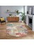 Dijital Baskılı Kaymaz Yıkanabilir Oval Patchwork Yolluk Salon Halısı, V-O-Patchwork-20-Renkli, 1