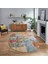 Dijital Baskılı Kaymaz Yıkanabilir Oval Patchwork Yolluk Salon Halısı, V-O-Patchwork-17-Renkli, 1