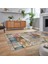 Dijital Baskılı Kaymaz Taban Yıkanabilir Patchwork Yolluk Salon Halısı, V-Patchwork-18-Renkli, 2