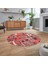 Dijital Baskılı Kaymaz Yıkanabilir Yuvarlak Patchwork Mutfak Salon Halısı, V-Y-Patchwork-11-Kırmızı, 2