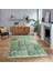Dijital Baskılı Kaymaz Taban Yıkanabilir Patchwork Yolluk Salon Halısı, V-Patchwork-17-Yeşil, 1