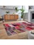 Dijital Baskılı Kaymaz Taban Yıkanabilir Patchwork Yolluk Salon Halısı, V-Patchwork-10-Kırmızı, 2