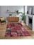 Dijital Baskılı Kaymaz Taban Yıkanabilir Patchwork Yolluk Salon Halısı, V-Patchwork-12-Kırmızı, 1