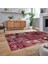 Dijital Baskılı Kaymaz Taban Yıkanabilir Patchwork Yolluk Salon Halısı, V-Patchwork-12-Kırmızı, 2