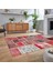 Dijital Baskılı Kaymaz Taban Yıkanabilir Patchwork Yolluk Salon Halısı, V-Patchwork-04-Kırmızı, 2