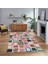 Dijital Baskılı Kaymaz Taban Yıkanabilir Patchwork Yolluk Salon Halısı, V-Patchwork-14-Renkli, 1
