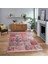 Dijital Baskılı Kaymaz Taban Yıkanabilir Patchwork Yolluk Salon Halısı, V-Patchwork-17-Kırmızı, 1