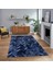 Dijital Baskılı Kaymaz Taban Yıkanabilir Patchwork Yolluk Salon Halısı, V-Patchwork-13-Mavi, 1