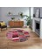 Dijital Baskılı Kaymaz Yıkanabilir Yuvarlak Patchwork Mutfak Salon Halısı, V-Y-Patchwork-10-Kırmızı, 1