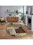 Dijital Baskılı Kaymaz Yıkanabilir Oval Patchwork Yolluk Salon Halısı, V-O-Patchwork-15-Kahve, 1