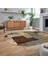 Dijital Baskılı Kaymaz Yıkanabilir Oval Patchwork Yolluk Salon Halısı, V-O-Patchwork-15-Kahve, 2