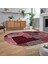 Dijital Baskılı Kaymaz Yıkanabilir Oval Patchwork Yolluk Salon Halısı, V-O-Patchwork-15-Kırmızı, 2