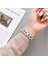 Apple Watch 41MM 40MM 38MM Serisi 9 8 7 6 5 Se Kadın Ince Metal Saat Kayışı Için Taşlı Kordon 2