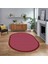 Dijital Baskılı Kaymaz Yıkanabilir Oval Jüt-Hasır Desen Mutfak Salon Halısı, V-O-Jüt-03-Kırmızı, 1
