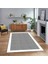 Dijital Baskılı Kaymaz Taban Yıkanabilir Jüt-Hasır Desen Mutfak Salon Halısı, V-Jüt-06-Gri, 1