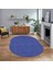 Dijital Baskılı Kaymaz Yıkanabilir Oval Jüt-Hasır Desen Mutfak Salon Halısı, V-O-Jüt-07-Mavi, 1