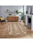 Dijital Baskılı Kaymaz Yıkanabilir Oval Jüt-Hasır Desen Mutfak Salon Halısı, V-O-Jüt-08-Kahve, 1