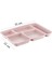 Tabldot 5 Bölmeli Lüks Plastik Piknik Yemek Servis Tabağı Tablot 21 x 31 x 3,5 (H) cm 6