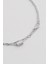 Minimal Stil 18 Ayar Beyaz Altın Kaplama 19 cm Gümüş Ikili Bileklik 2