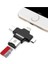 iPhone iPad Android Uyumlu Otg - Micro Otg - Type C Otg 3 In1 Kart Okuyucu Reader - Siyah 1