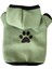Kedi Köpek Kıyafeti Pati Baskılı Yeşil Sweatshirt 1