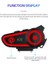 A30 Intercom Motosiklet Kask Kablosuz Işıklı Bluetooth Motorcu Kulaklık 2