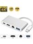 Type-C 3.1 To HDMI 4K 100MBPS Ethernet RJ45 Sb3.0 USB C Hub 4 In 1 Macbook ve Type C Uyumlu Çevirici 1