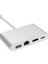 Type-C 3.1 To HDMI 4K 100MBPS Ethernet RJ45 Sb3.0 USB C Hub 4 In 1 Macbook ve Type C Uyumlu Çevirici 3