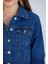 Kadın Kısa Likralı Denim Ceket 3