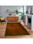 Dijital Baskılı Kaymaz Taban Yıkanabilir Modern Yolluk Mutfak Salon Halısı, V-Modern-27-Turuncu, 1