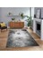 Dijital Baskılı Kaymaz Taban Yıkanabilir Modern Yolluk Mutfak Salon Halısı, V-MODERN-109-GRİ, 1