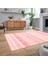 Dijital Baskılı Kaymaz Taban Yıkanabilir Modern Yolluk Mutfak Salon Halısı, V-Modern-36-Pembe, 2