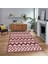 Dijital Baskılı Kaymaz Taban Yıkanabilir Modern Yolluk Mutfak Salon Halısı, V-MODERN-105-BORDO, 1