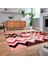 Dijital Baskılı Kaymaz Taban Yıkanabilir Modern Yolluk Mutfak Salon Halısı, V-Modern-24-Kırmızı, 2