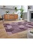 Dijital Baskılı Kaymaz Taban Yıkanabilir Modern Yolluk Mutfak Salon Halısı, V-Modern-96-Pembe, 2