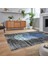 Dijital Baskılı Kaymaz Taban Yıkanabilir Modern Yolluk Mutfak Salon Halısı, V-Modern-01-Antrasit, 2