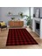 Dijital Baskılı Kaymaz Taban Yıkanabilir Modern Yolluk Mutfak Salon Halısı, V-Modern-55-Bordo, 1