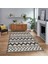 Dijital Baskılı Kaymaz Taban Yıkanabilir Modern Yolluk Mutfak Salon Halısı, V-MODERN-105-KREM, 1