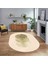 Dijital Baskılı Kaymaz Taban Yıkanabilir Oval Modern Yolluk Salon Halısı, V-O-Modern-01-Krem, 1