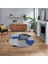 Dijital Baskılı Kaymaz Taban Yıkanabilir Yuvarlak Modern Mutfak Salon Halısı, V-Y-Modern-47-Mavi, 1