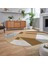 Dijital Baskılı Kaymaz Taban Yıkanabilir Oval Modern Yolluk Salon Halısı, V-O-Modern-09-Turuncu, 2