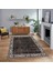 Dijital Baskılı Kaymaz Taban Yıkanabilir Modern Yolluk Mutfak Salon Halısı, V-MODERN-118-KAHVE, 1