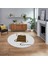 Dijital Baskılı Kaymaz Taban Yıkanabilir Yuvarlak Modern Mutfak Salon Halısı, V-Y-Modern-61-Kahve, 1