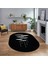 Dijital Baskılı Kaymaz Taban Yıkanabilir Oval Modern Yolluk Salon Halısı, V-O-MODERN-112-SİYAH, 1