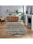 Dijital Baskılı Kaymaz Taban Yıkanabilir Oval Modern Yolluk Salon Halısı, V-O-Modern-85-Renkli, 1