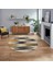 Dijital Baskılı Kaymaz Taban Yıkanabilir Yuvarlak Modern Mutfak Salon Halısı, V-Y-MODERN-104-KAHVE, 1